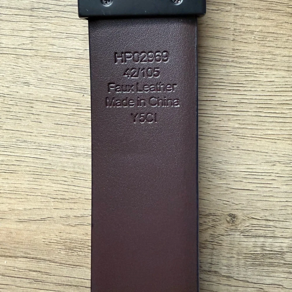 Perry Ellis black brown reversible belt waist 42